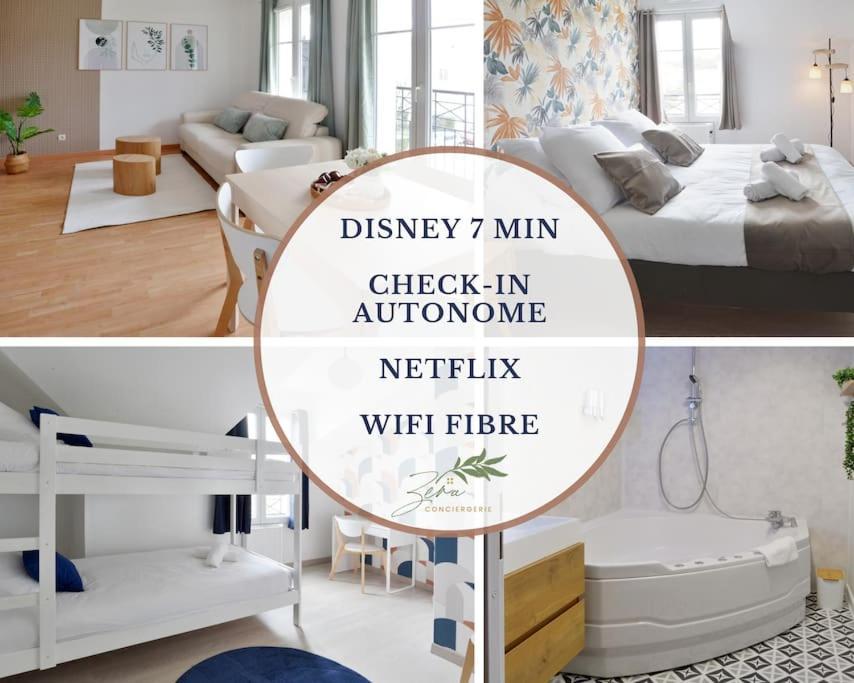Апартаменти Sesame Duplex Disneyland Paris Netflix 6 Personnes Et 1 Bebe Avec Parking Баї-Роменвільє Екстер'єр фото